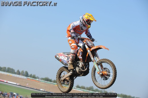 2009-10-03 Franciacorta - Motocross delle Nazioni 1216 Free practice MX2 - Jeffrey Herlings - KTM 250 NL